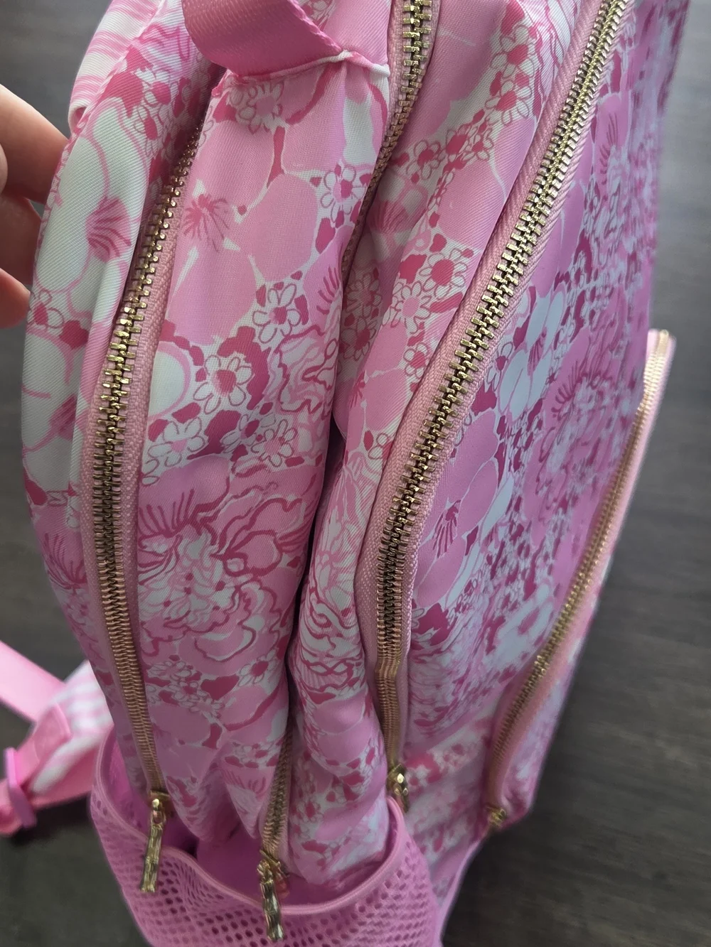 Lilly Pulitzer Pink Floral Backpack and Lunch Bag Set